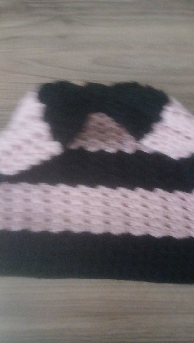 Kadın Pembe Siyah Örgü Bere - Görsel 5