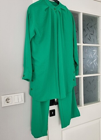 Yeşil TAKIM tunik ve pantolon - Görsel 3
