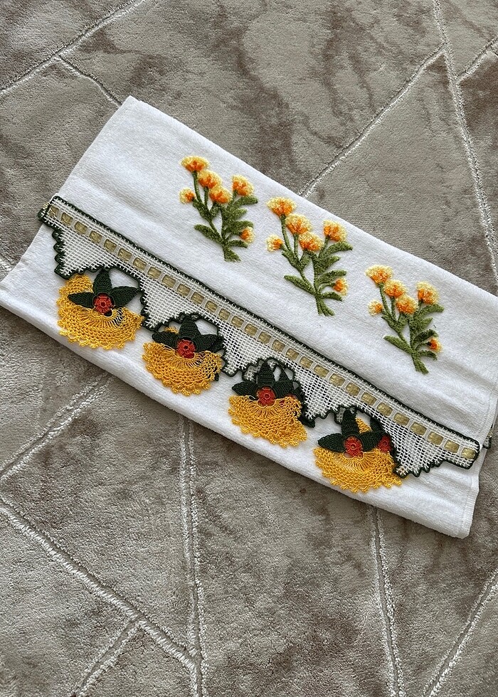 Dantel el emeği havlu - Görsel 2