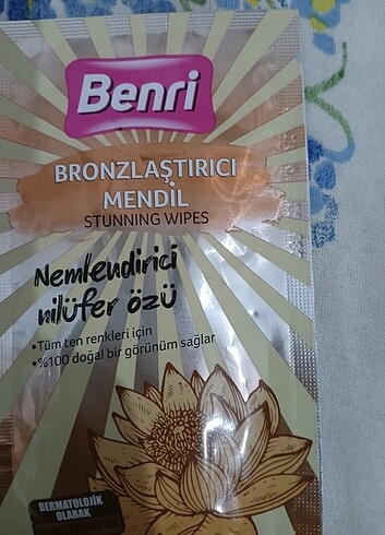  Beden Renk Benri bronzlaştırıcı Mendil