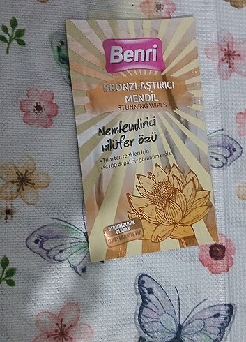 Benri bronzlastirici mendil 