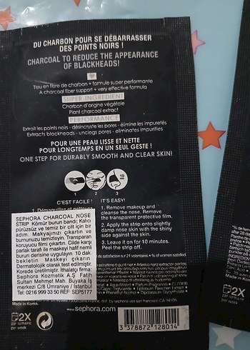 Sephora Kömürlü Burun Bandı siyah nokta temizleyici - Görsel 5