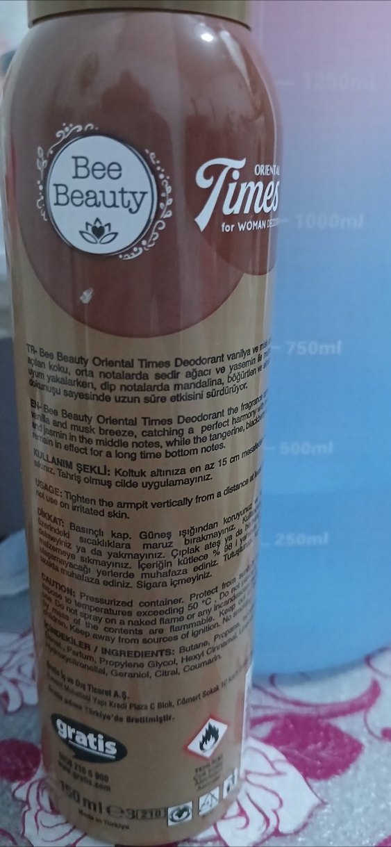Bee Beauty Oriental Times Kadın Deodorant - Görsel 4
