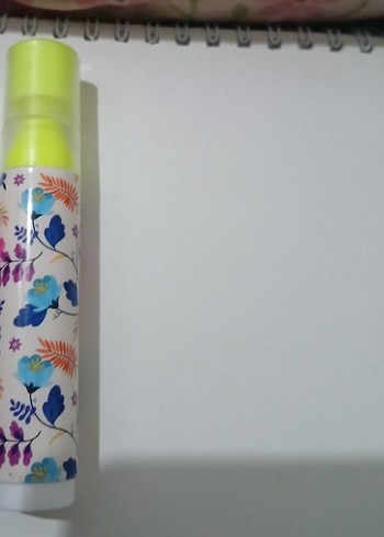 Çiçek Desenli fosforlu kalem - Görsel 2