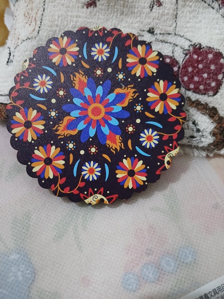 Bohem Çiçek Desenli bardak altlığı - Görsel 4