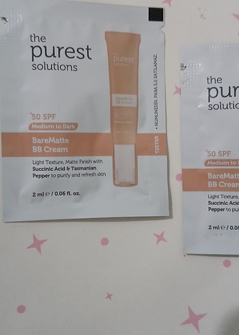 The Purest Solutions Mat BB Krem SPF 50- ücretsiz - Görsel 2