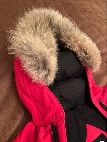 18-24 Ay Beden kırmızı Renk Canada Goose cocuk tulum