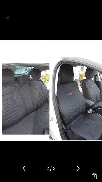 oto araba koltuk minderi-kılıfı 5 li set Sıfır ? Her renk mevcut - Görsel 2