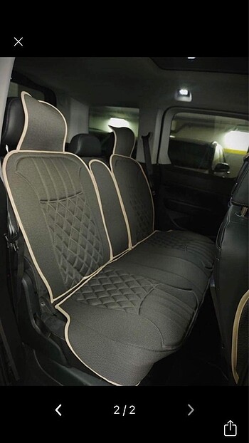 oto araba koltuk minderi-kılıfı 5 li set Sıfır ? Her renk mevcut - Görsel 2