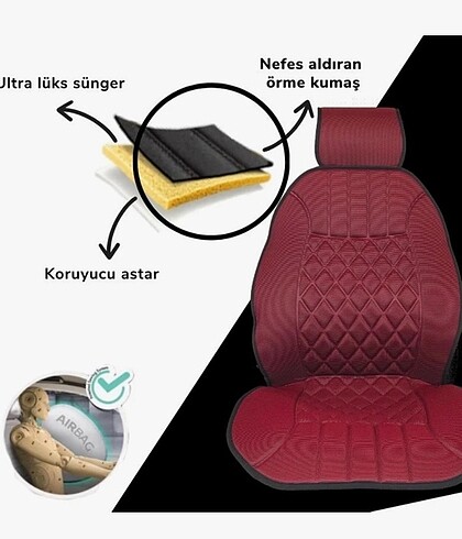 Diğer Oto araç 2 li koltuk minderi