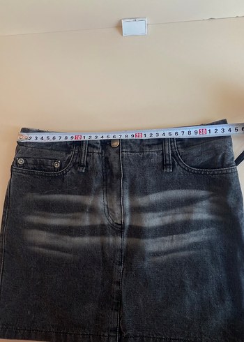 Mango Mango Siyah Denim Mini Etek