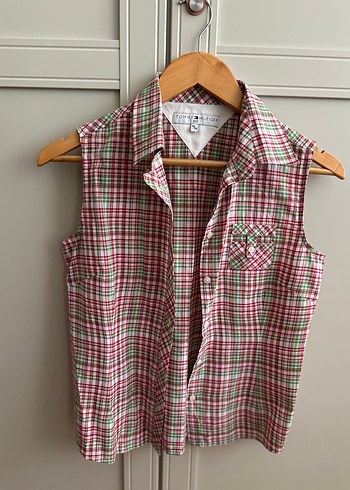 TOMMY HILFIGER Düğmeli Kolsuz Kadın Gömlek