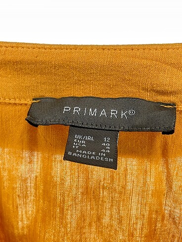 40 Beden sarı Renk Primark Gömlek %70 İndirimli.