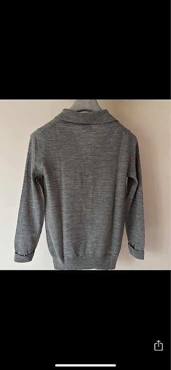 s Beden gri Renk Massimo Dutti 0 merino yünü kazak