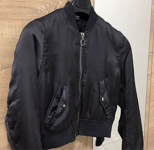 H&M Saten Bomber Ceket