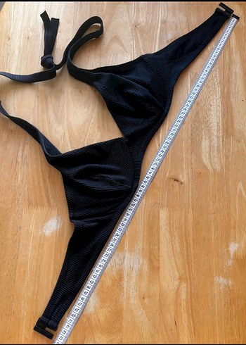 xl Beden siyah Renk Siyah İp Askılı Kadın Bikini Üstü