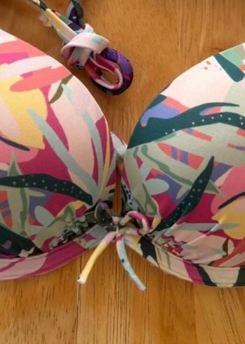 Diğer Bohem Çok Renkli Baskılı Bikini Üstü