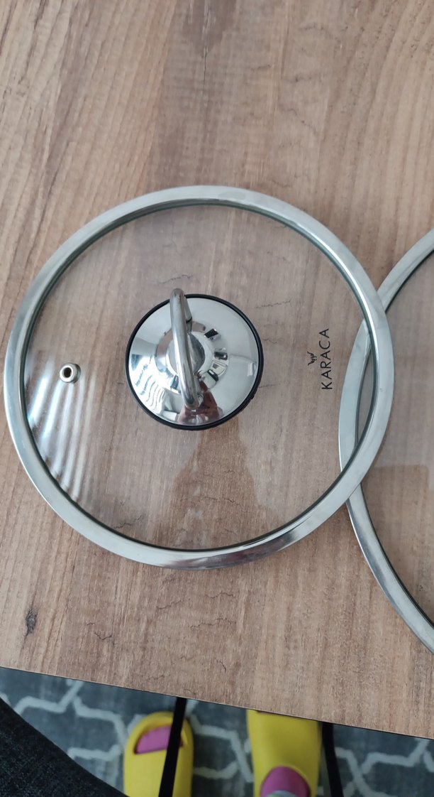 İki Boy Karaca Cam Tencere Kapağı - Görsel 2