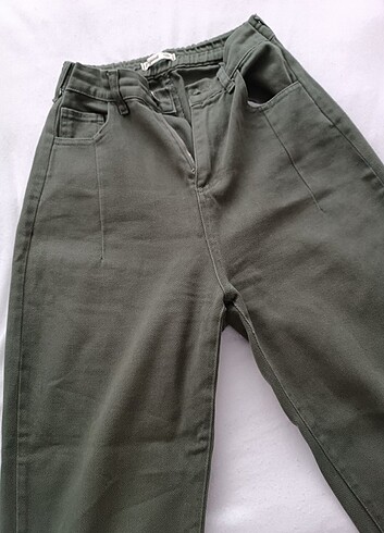 Haki mom jean - Görsel 3