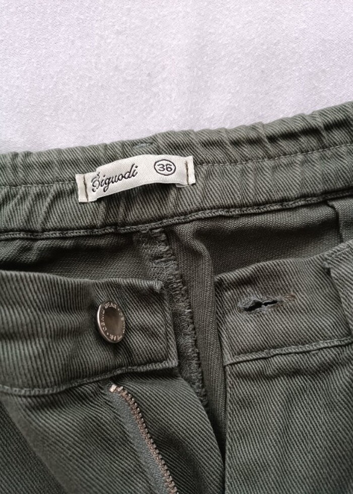 Haki mom jean - Görsel 2