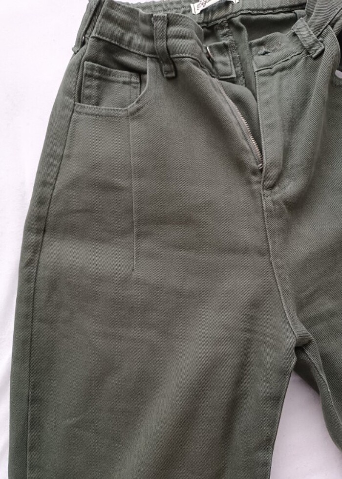 Haki mom jean - Görsel 4