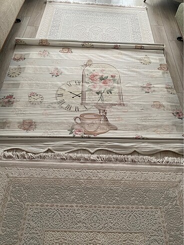 Vintage Desenli zebra stor perde