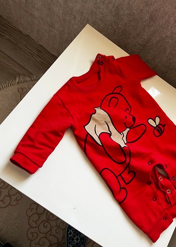 Kırmızı Uzun Kollu Bebek Tulum - Görsel 2