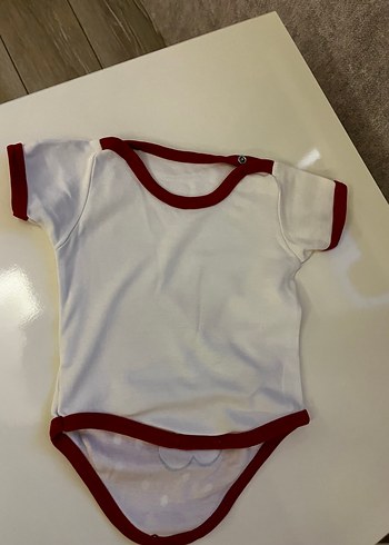 Kız Bebek Çilek Baskılı Kısa Kollu zıbın - Görsel 3