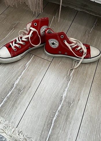 Kırmızı Converse All Star Kadın Spor Ayakkabı - Görsel 3