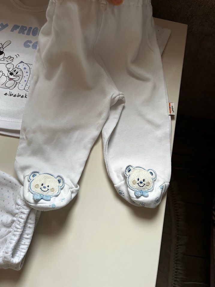 Chicco Pamuk Bebek Erkek Takımı - Görsel 2