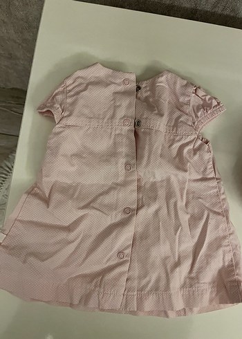 Pembe Nakışlı Kısa Kollu Bebek Kız Takımı - Görsel 4