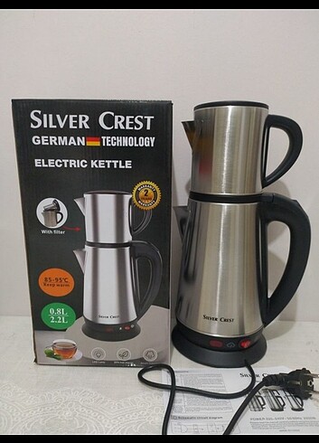 SİLVER CREST ÇAYCI ÇELİK İÇ DIŞ PASLANMAZ 