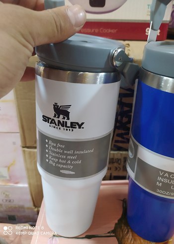 Diğer Stanley Vakumlu Termos Şişe 900ml Mavi-Gri