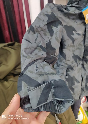 Erkek Gri Kamuflaj Sokak Stili Ceket - Görsel 3