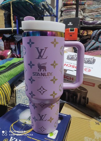 Mor Stanley Desenli Termos Bardak - Görsel 3