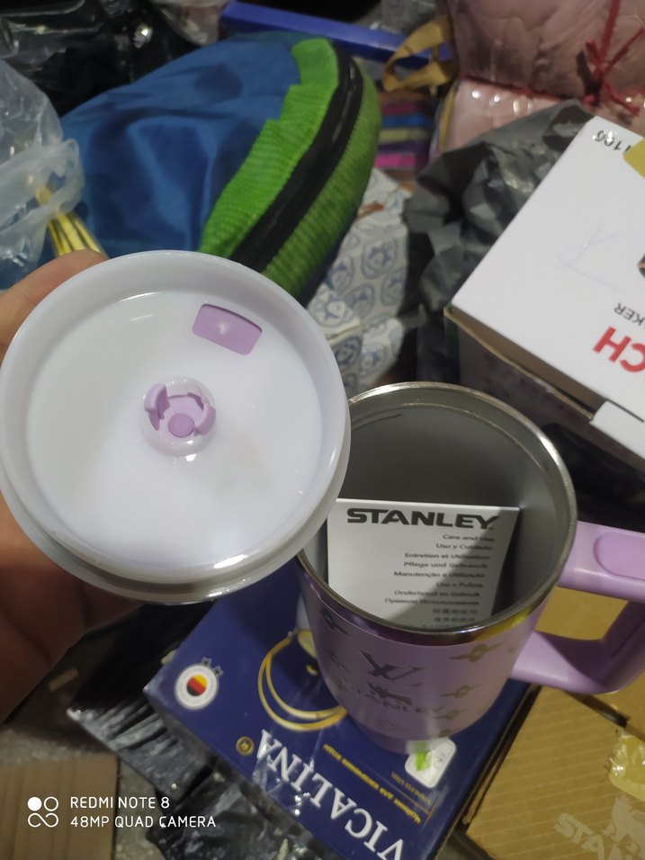 Mor Stanley Desenli Termos Bardak - Görsel 2