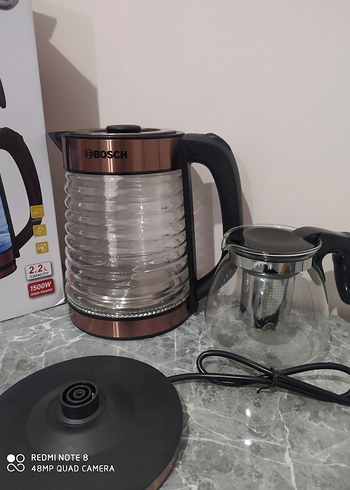 Bosch 2.2L Elektrikli Çay Makinesi Kahverengi - Görsel 5