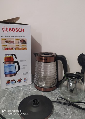 Bosch 2.2L Elektrikli Çay Makinesi Kahverengi - Görsel 4