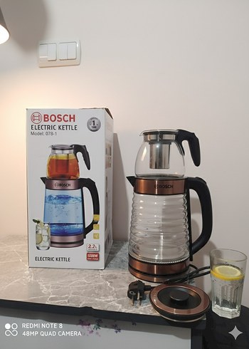 Bosch 2.2L Elektrikli Çay Makinesi Kahverengi - Görsel 2