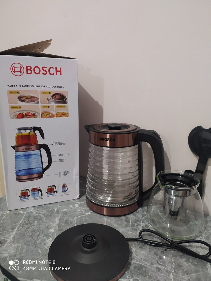 Bosch 2.2L Elektrikli Çay Makinesi Kahverengi - Görsel 4