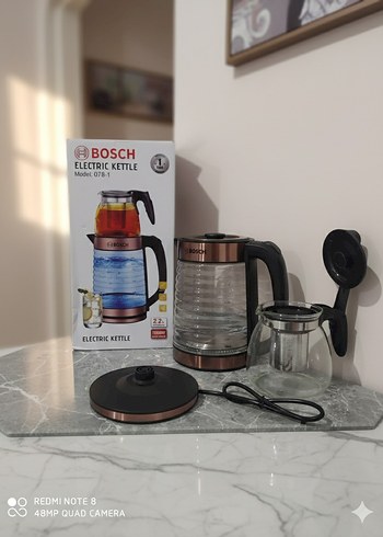 Bosch 2.2L Elektrikli Su Isıtıcı ve Çay Makinesi - Görsel 3