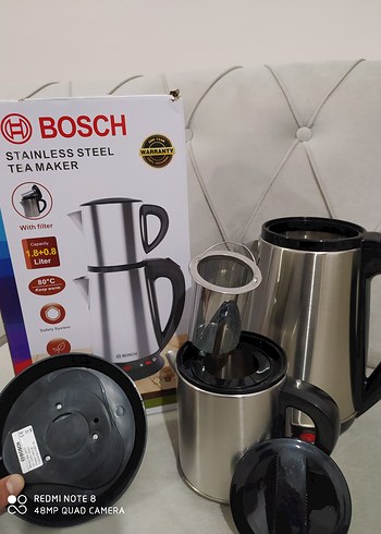 Bosch Paslanmaz Çelik Çay Makinesi 1,8L + 0,8L - Görsel 3