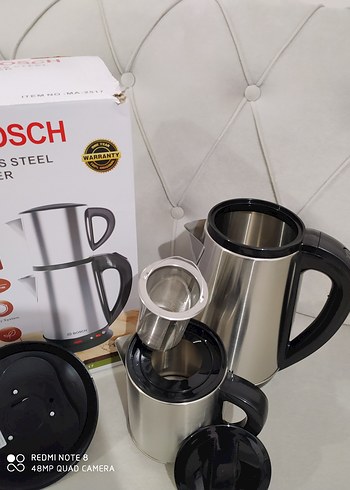 Bosch Paslanmaz Çelik Çay Makinesi 1,8L + 0,8L - Görsel 2