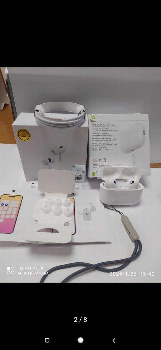 Beyaz Kablosuz AirPods Kulaklık - Görsel 2