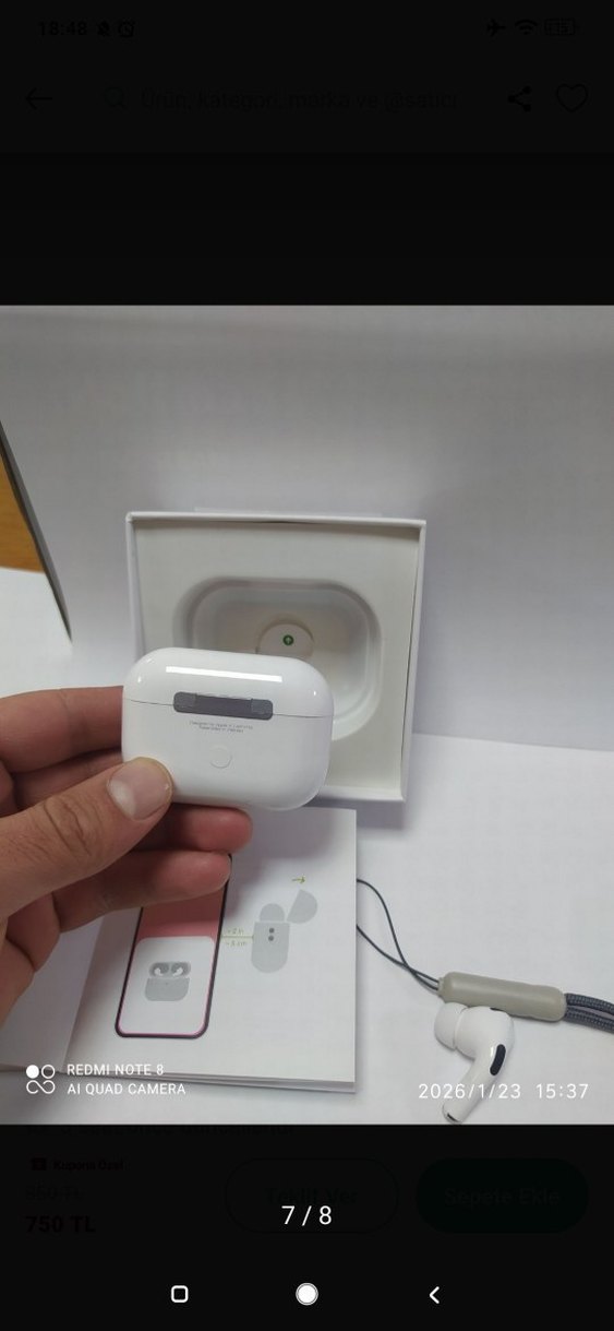 Beyaz Kablosuz Kulaklık Seti AİRPODS PRO YENİ NESİL - Görsel 5