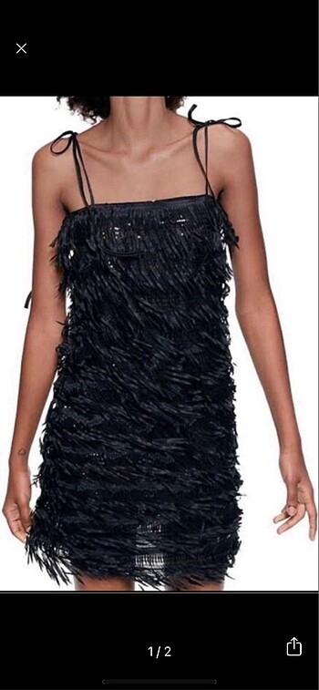 Zara elbise pullu