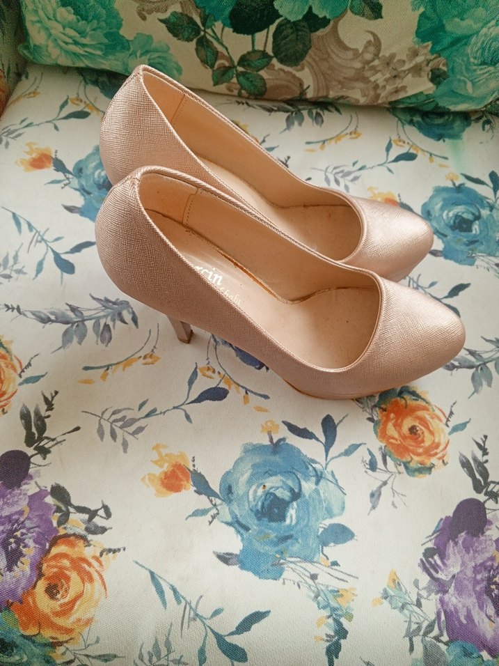 Bej Kadın Dolgu Topuklu Stiletto - Görsel 2