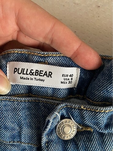 Jean pantolon beli büzgülü