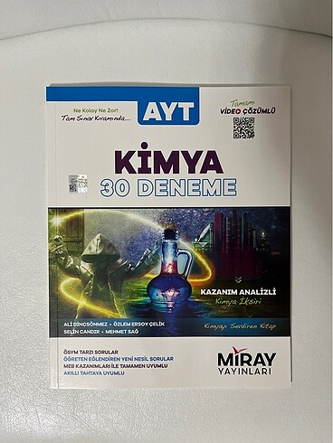 miray yayinlari ayt kimya deneme