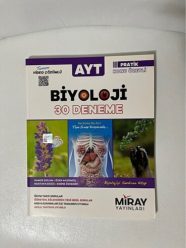 miray yayinlari ayt biyoloji deneme